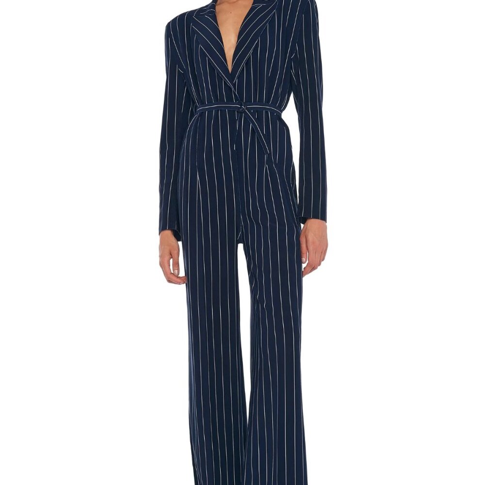 NORMA KAMALI SINGLE BREASTED STRAIGHT LEG JUMPSUIT NWT